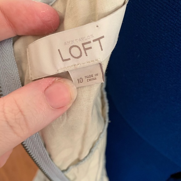 Pale blue eyelet lace dress from Loft - Picture 5 of 7